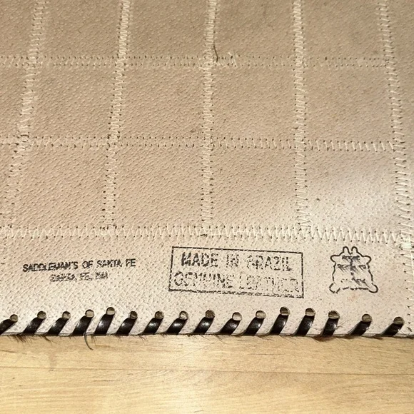 Handcrafted Cowhide Checkers Set - Brown and Black - Picture 8 of 10